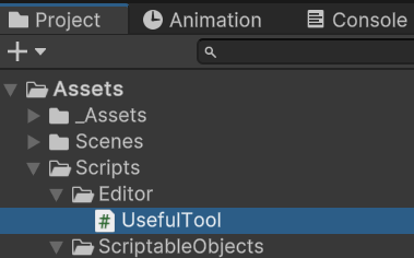 Unity Editor Scripting 样例